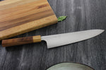 Couteau de chef japonais artisanal Kei Kobayashi SG2 Octogone 24cm