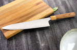Couteau de chef japonais artisanal Kei Kobayashi SG2 Octogone 24cm