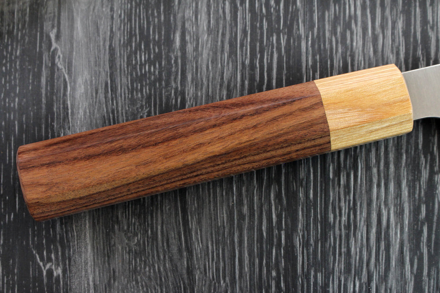 Couteau sujihiki japonais artisanal Kei Kobayashi SG2 Octogone 27cm