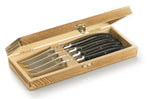Coffret de 4 couteaux à steak Gefu Basco lame microdentée en acier japonais