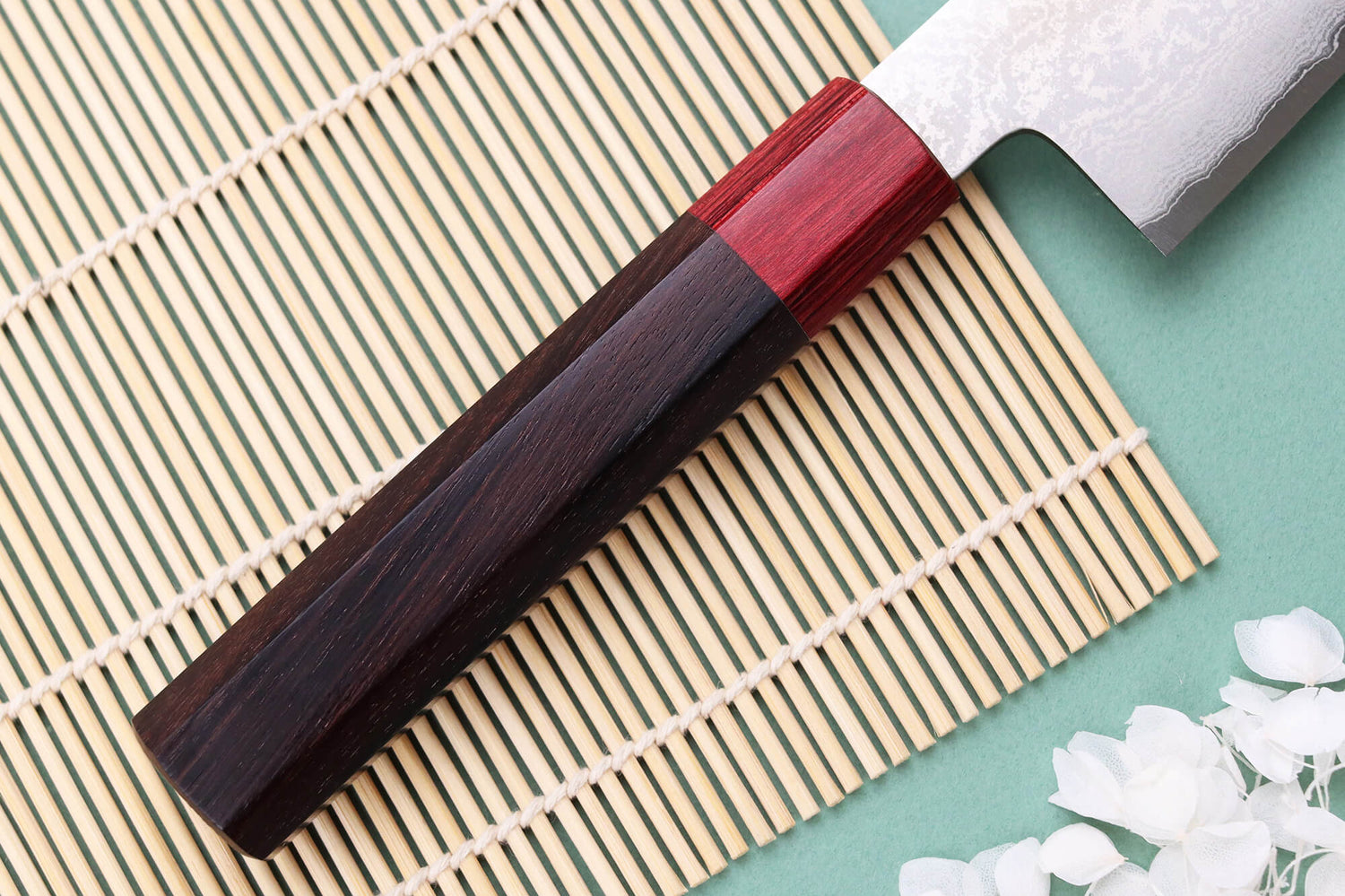 Couteau kiritsuke 17cm japonais artisanal Nakamura Kaishin Ginsan Damas