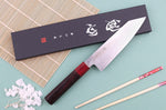 Couteau kiritsuke 17cm japonais artisanal Nakamura Kaishin Ginsan Damas