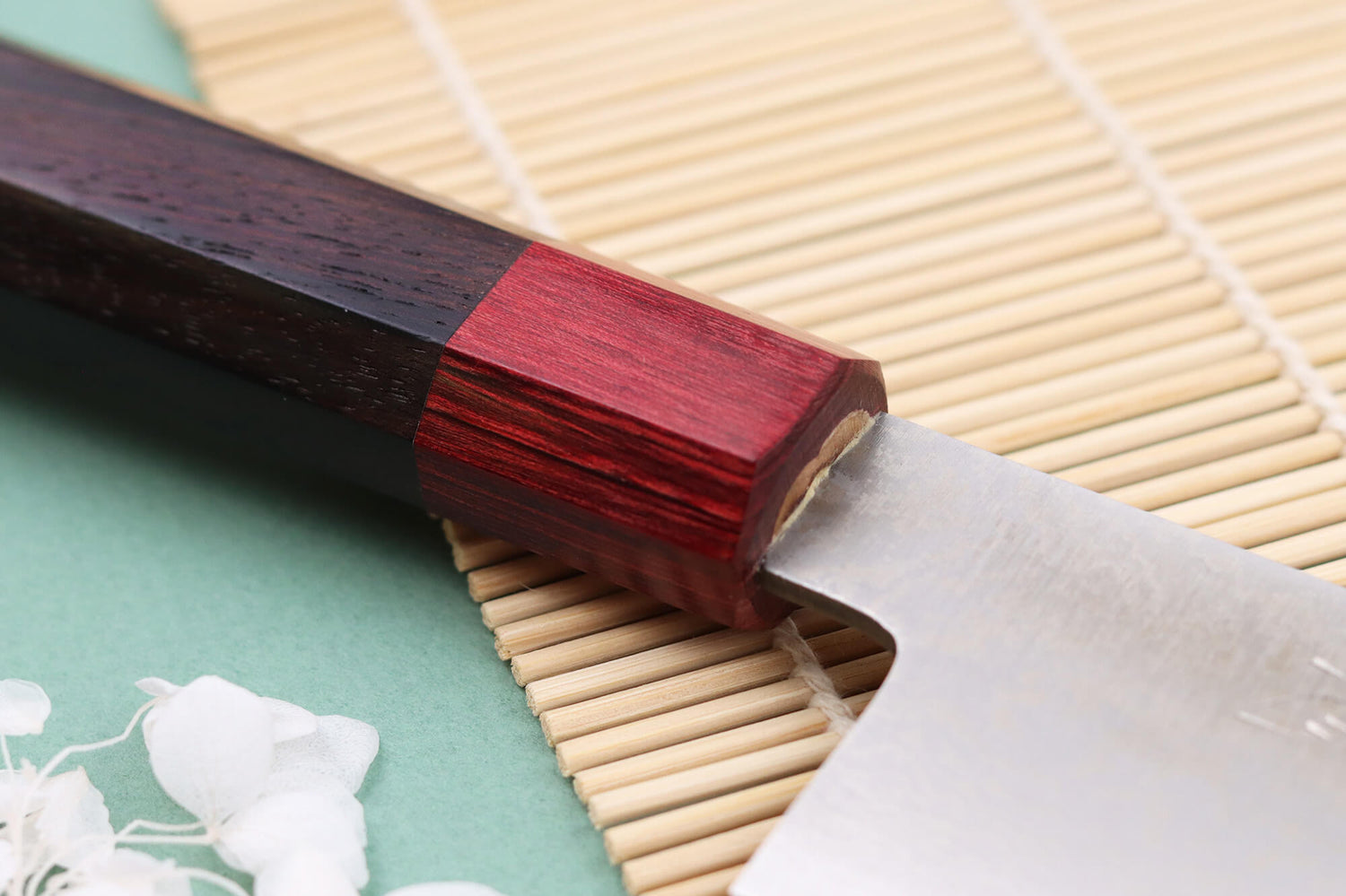 Couteau kiritsuke 17cm japonais artisanal Nakamura Kaishin Ginsan Damas