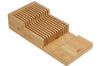 Grand range-couteaux Joseph Joseph Bamboo DrawerStore pour tiroir à 2 niveaux en bambou