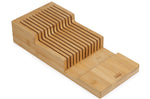 Grand range-couteaux Joseph Joseph Bamboo DrawerStore pour tiroir à 2 niveaux en bambou