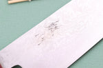 Couteau santoku 16cm japonais artisanal Nakamura Kaishin Ginsan Damas