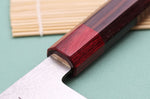 Couteau santoku 16cm japonais artisanal Nakamura Kaishin Ginsan Damas