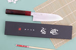 Couteau santoku 16cm japonais artisanal Nakamura Kaishin Ginsan Damas