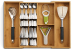 Organisateur extensible de cuisine Joseph Joseph DrawerStore Bamboo en bambou