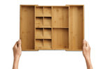 Organisateur extensible de cuisine Joseph Joseph DrawerStore Bamboo en bambou