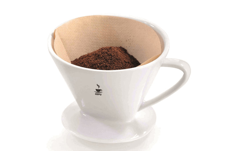 Filtre à café Gefu SANDRO en porcelaine blanche taille 2