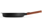 Poêle Woll Diamond QXR Eco Logic en fonte d'aluminium manche amovible bois - 28 cm