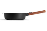 Sauteuse Woll Diamond QXR Eco Logic en fonte d'aluminium manche amovible bois - 28 cm