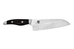 Couteau santoku japonais KAI Shun Nagare Black lame damas 72 couches Dual Core 18cm manche bombé