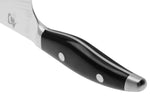 Couteau santoku japonais KAI Shun Nagare Black lame damas 72 couches Dual Core 18cm manche bombé
