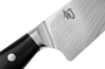 Couteau santoku japonais KAI Shun Nagare Black lame damas 72 couches Dual Core 18cm manche bombé