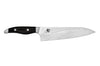 Couteau de chef japonais KAI Shun Nagare Black lame damas 72 couches Dual Core 20cm manche bombé