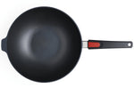 Wok Woll Diamond Lite en fonte d'aluminium manche amovible polymère - 32 cm