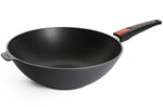Wok Woll Diamond Lite en fonte d'aluminium manche amovible polymère - 32 cm