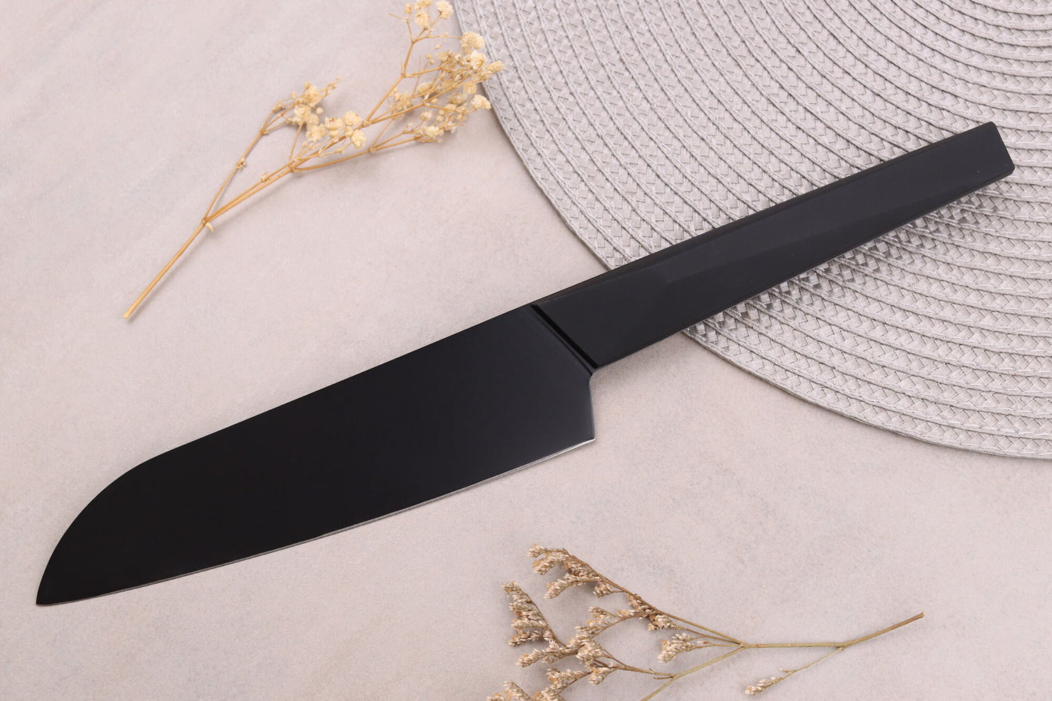 Couteau santoku 17cm japonais Satake Cutlery Black