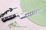 Couteau universel alvéolé dos courbé japonais Glestain K Series 18cm