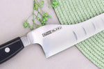 Couteau universel alvéolé dos courbé japonais Glestain K Series 18cm