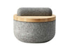 Mortier et pilon Joseph Joseph Dash en granite avec couvercle en bambou