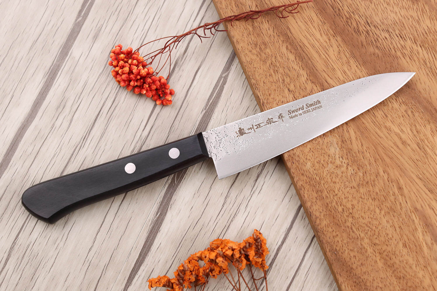 Couteau d'office 12cm japonais Satake Cutlery Nashiji