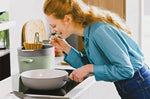Wok antiadhérent Berghoff Leo Balance Moonmist avec couvercle 28cm
