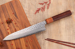 Couteau de chef 20cm japonais artisanal Yuzo Akira Tsuchime VG10