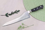 Couteau universel alvéolé dos courbé japonais Glestain K Series 21cm