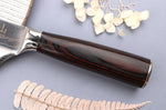 Couteau kiritsuke 19cm Kutoyama Black Pakka