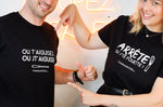 Tee-shirt officiel Couteauxduchef "Arrête ou j'te fouette !"