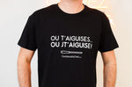 Tee-shirt officiel Couteauxduchef "Ou t'aiguises ou jt'aiguise !"
