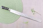 Couteau à saumon alvéolé japonais Glestain K Series 36cm