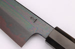 Couteau de chef japonais artisanal Kagekiyo Yoshikazu Tanaka Black Damas Aogami 21cm