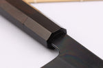 Couteau de chef japonais artisanal Kagekiyo Yoshikazu Tanaka Black Damas Aogami 21cm