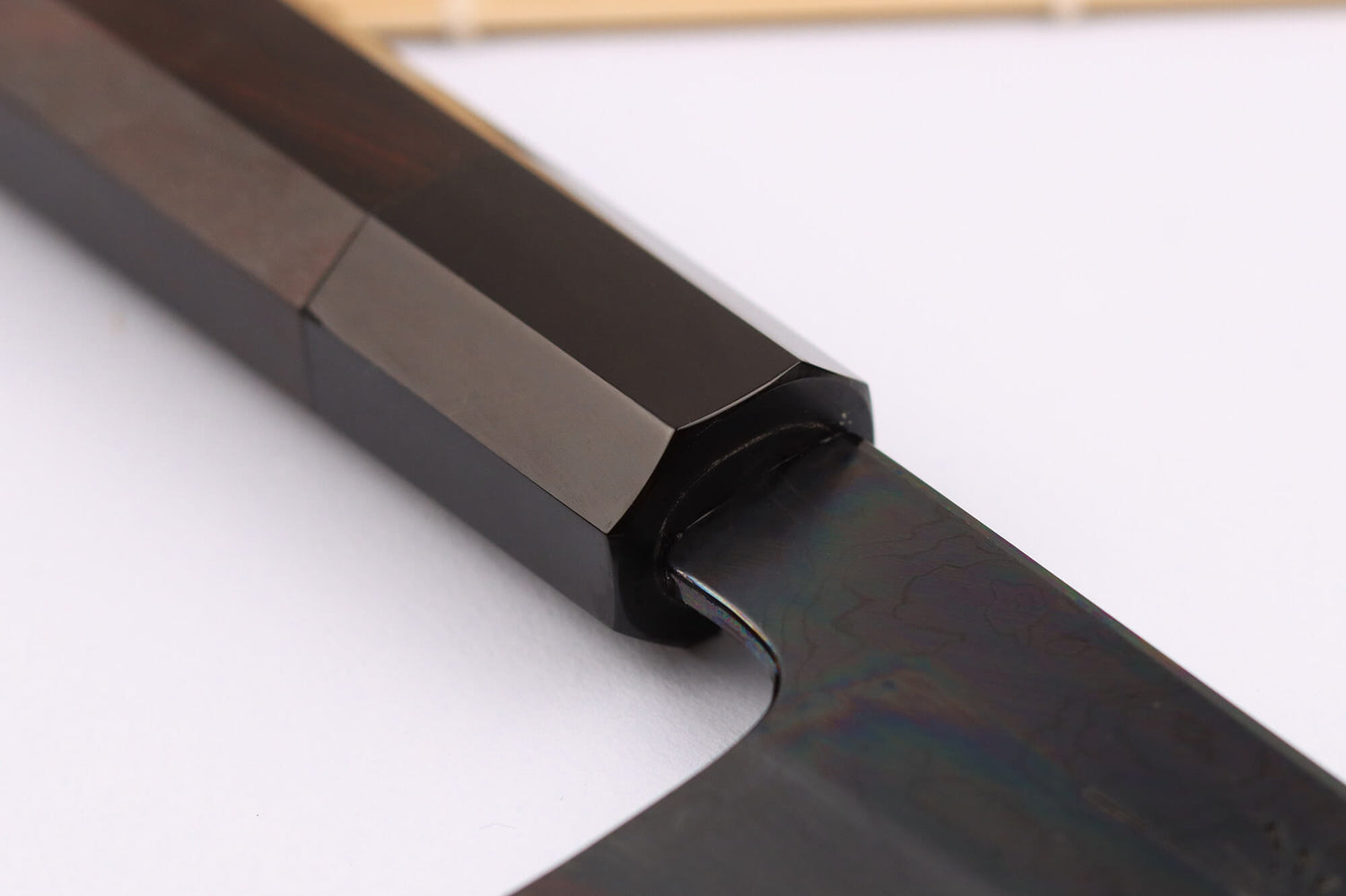 Couteau de chef japonais artisanal Kagekiyo Yoshikazu Tanaka Black Damas Aogami 21cm