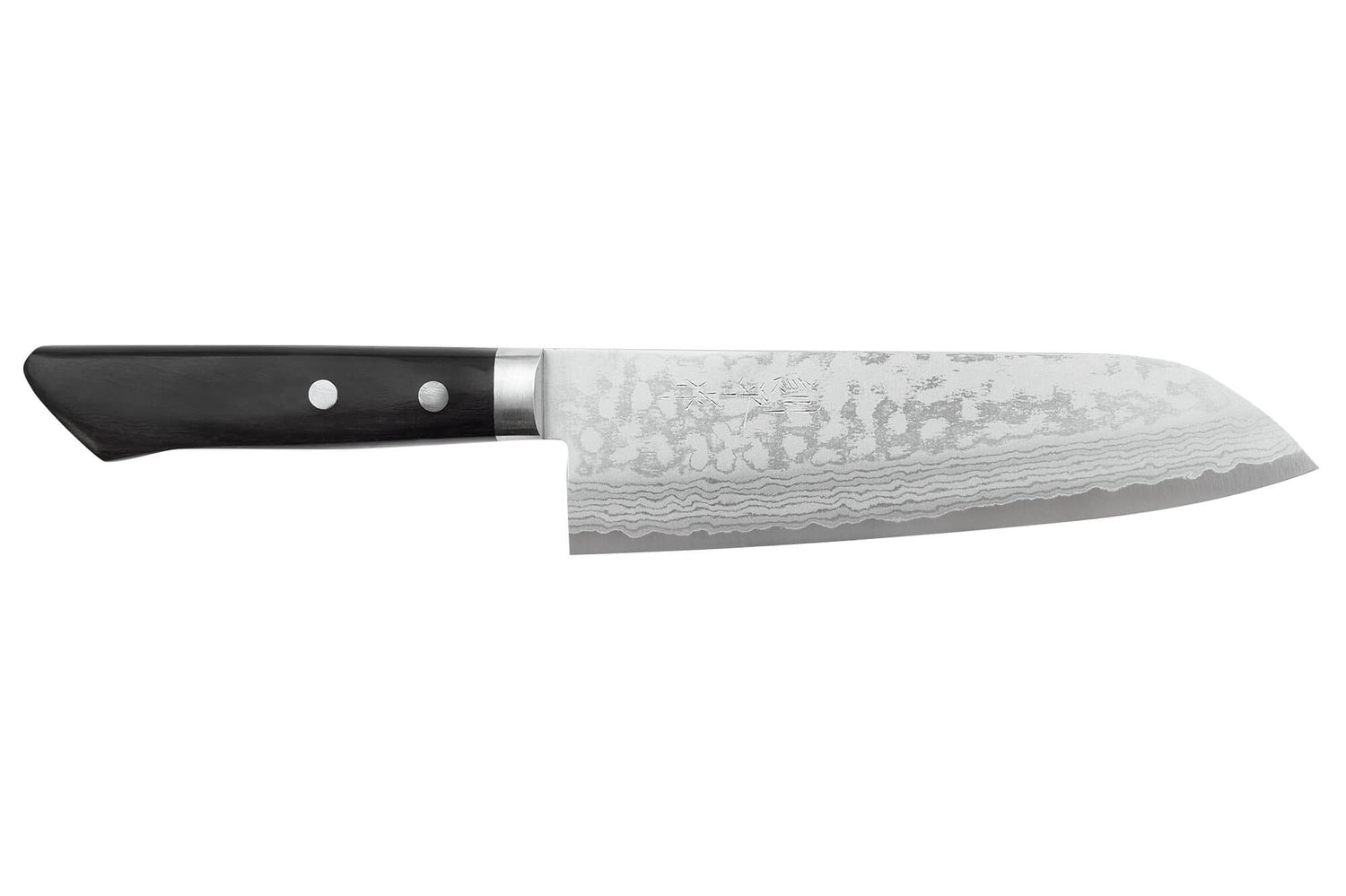 Couteau santoku 16,5cm japonais artisanal Masutani VG10 Damas