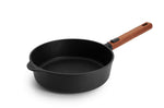 Sauteuse Woll Diamond QXR Eco Logic en fonte d'aluminium manche amovible bois - 24 cm