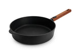 Sauteuse Woll Diamond QXR Eco Logic en fonte d'aluminium manche amovible bois - 28 cm