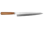 Couteau à sashimi japonais forgé Tadafusa Hocho Kobo lame SLD 3 couches 21cm manche en noyer