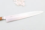 Couteau à sashimi japonais forgé Tadafusa Hocho Kobo lame SLD 3 couches 21cm manche en noyer