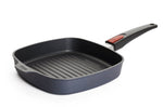 Poêle à steak carrée Woll Diamond Lite en fonte d'aluminium manche amovible polymère - 24 x 24 cm