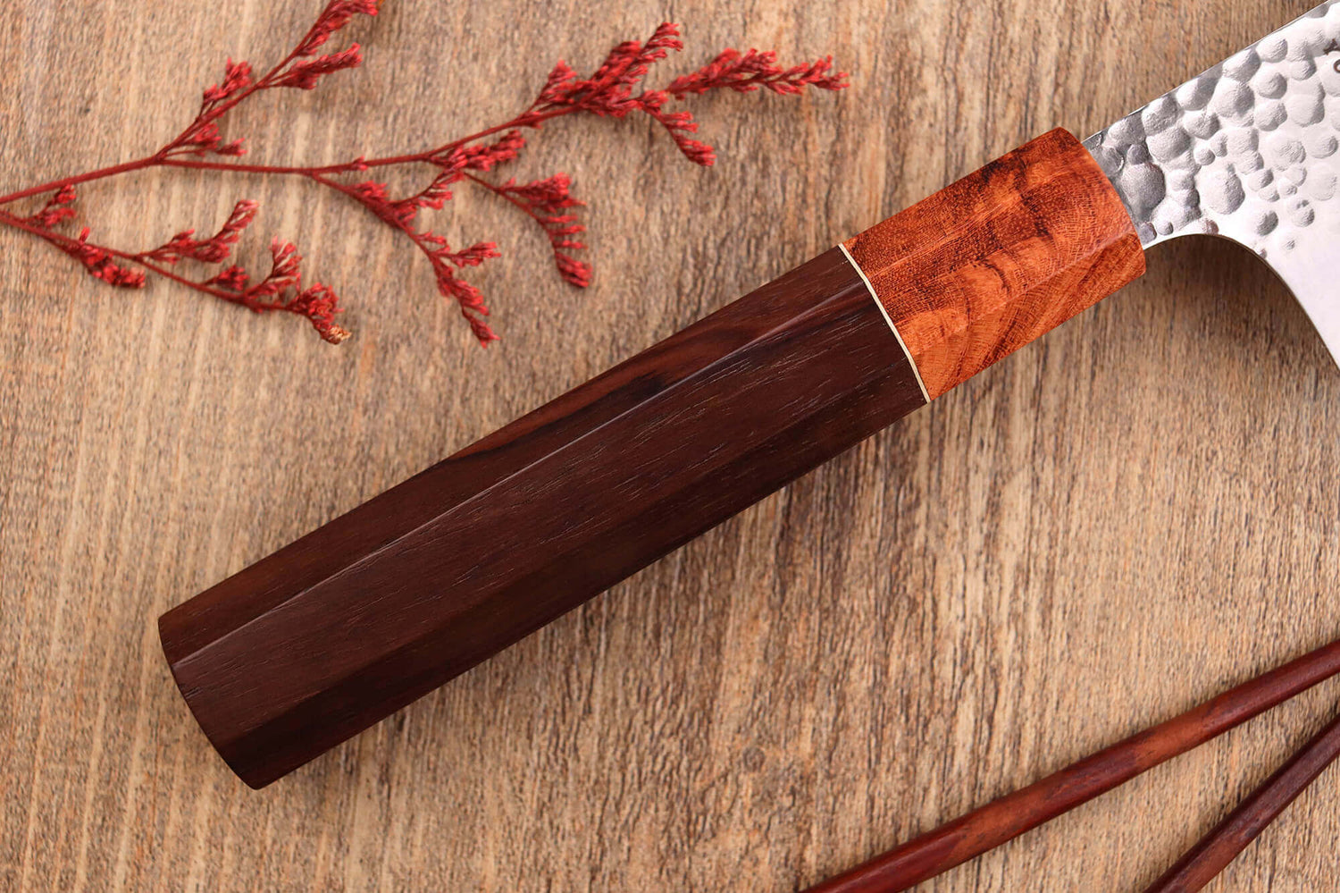 Couteau nakiri 17cm japonais artisanal Yuzo Akira Tsuchime VG10