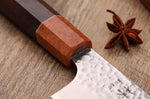 Couteau santoku 17cm japonais artisanal Yuzo Akira Tsuchime VG10