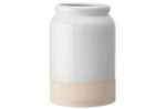 Porte-ustensiles KitchenCraft Idilica en grès crème