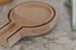 Repose-cuillère KitchenCraft Idilica en bois de hêtre 16,5 x 12,5 x 2cm