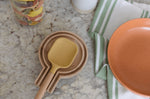 Repose-cuillère KitchenCraft Idilica en bois de hêtre 16,5 x 12,5 x 2cm