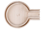 Repose-cuillère KitchenCraft Idilica en bois de hêtre 16,5 x 12,5 x 2cm